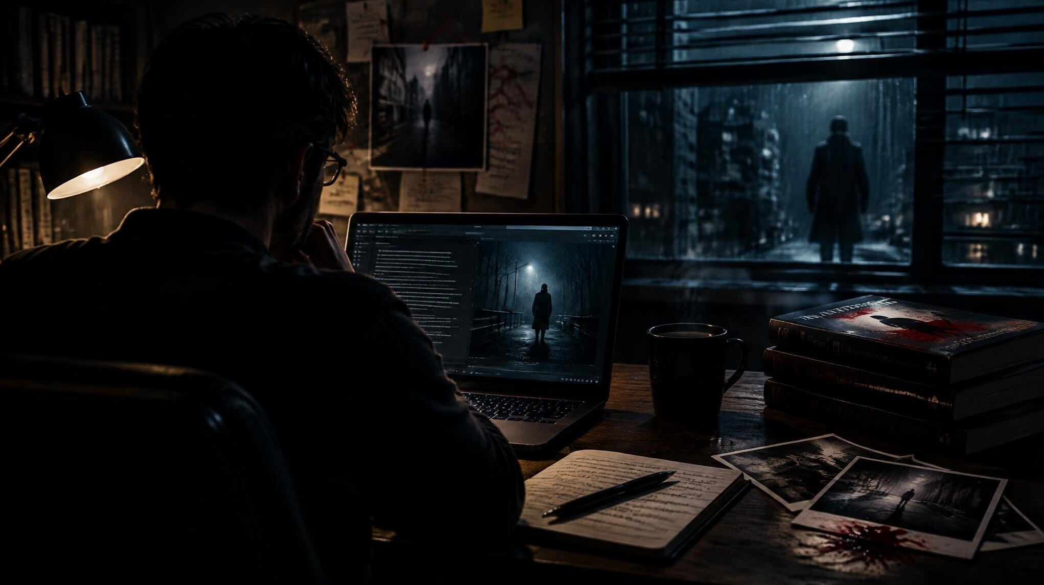 mystery writer desk