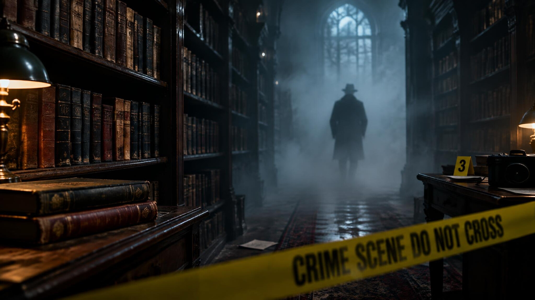 old library bookshelves